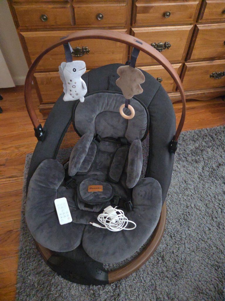 Monamii Electric Baby Swing and Rocker with Remote and Toys