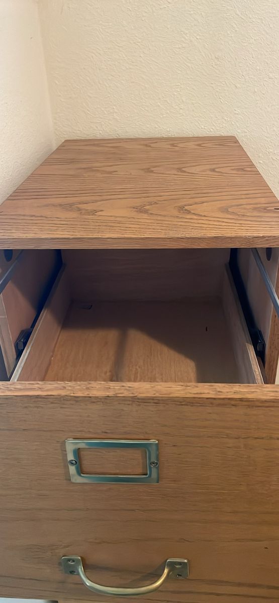 Wood filing cabinets