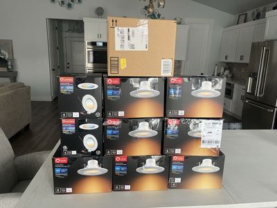 Lumary Smart Retrofit LED Recessed Lighting 6 Inch 13W RGBAICW 4-Pack (10 Boxes)