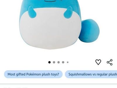 NEW. 14" Pokémon Plushie. ( Marill)
