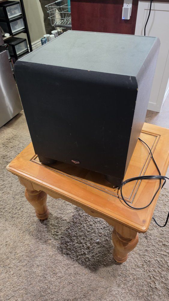 Klipsch KSW 12 Powered Subwoofer - Deep Bass for Home Audio Systems