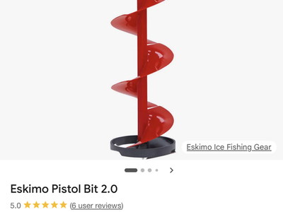 Eskimo Pistol Bit 2.0 Ice Auger