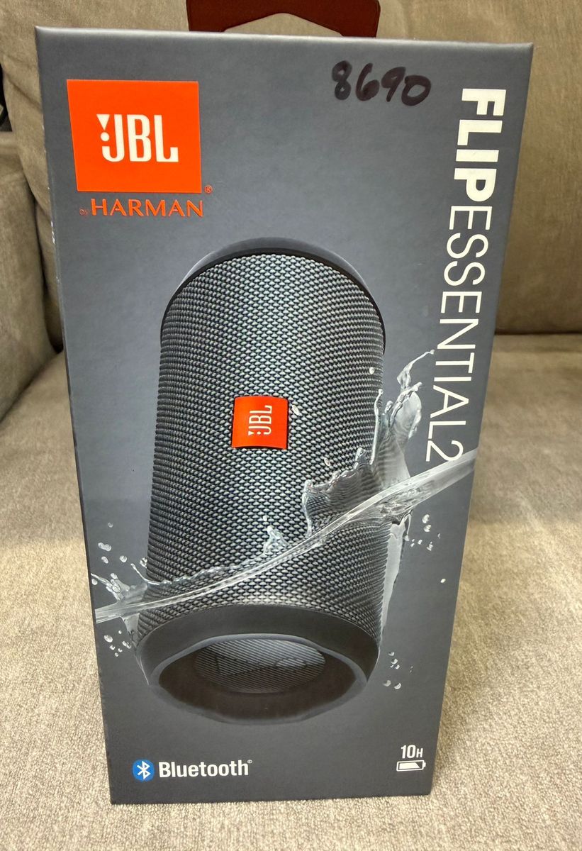 JBL Flip Essential 2 Portable Bluetooth Speaker - Black, Waterproof, 10H Playtime