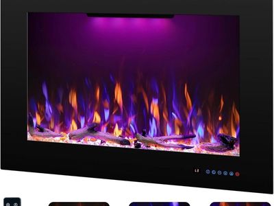 Rodalflame 27.1 W Rear Electric Fireplace Insert