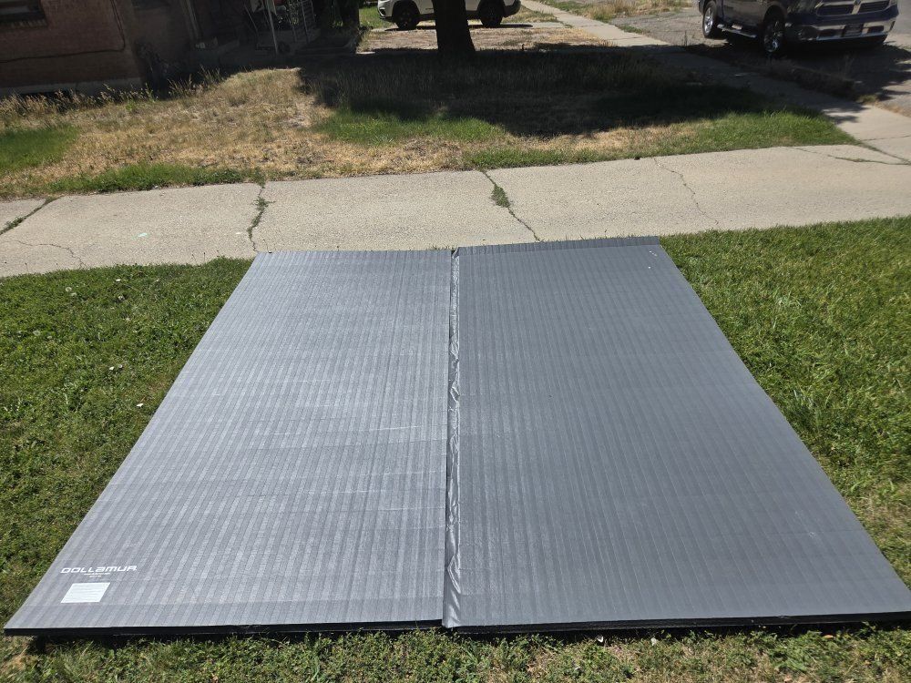 Dollamur Flexi-Roll Home Mat - 10ft x 10ft x 1.25in, Dark Gray