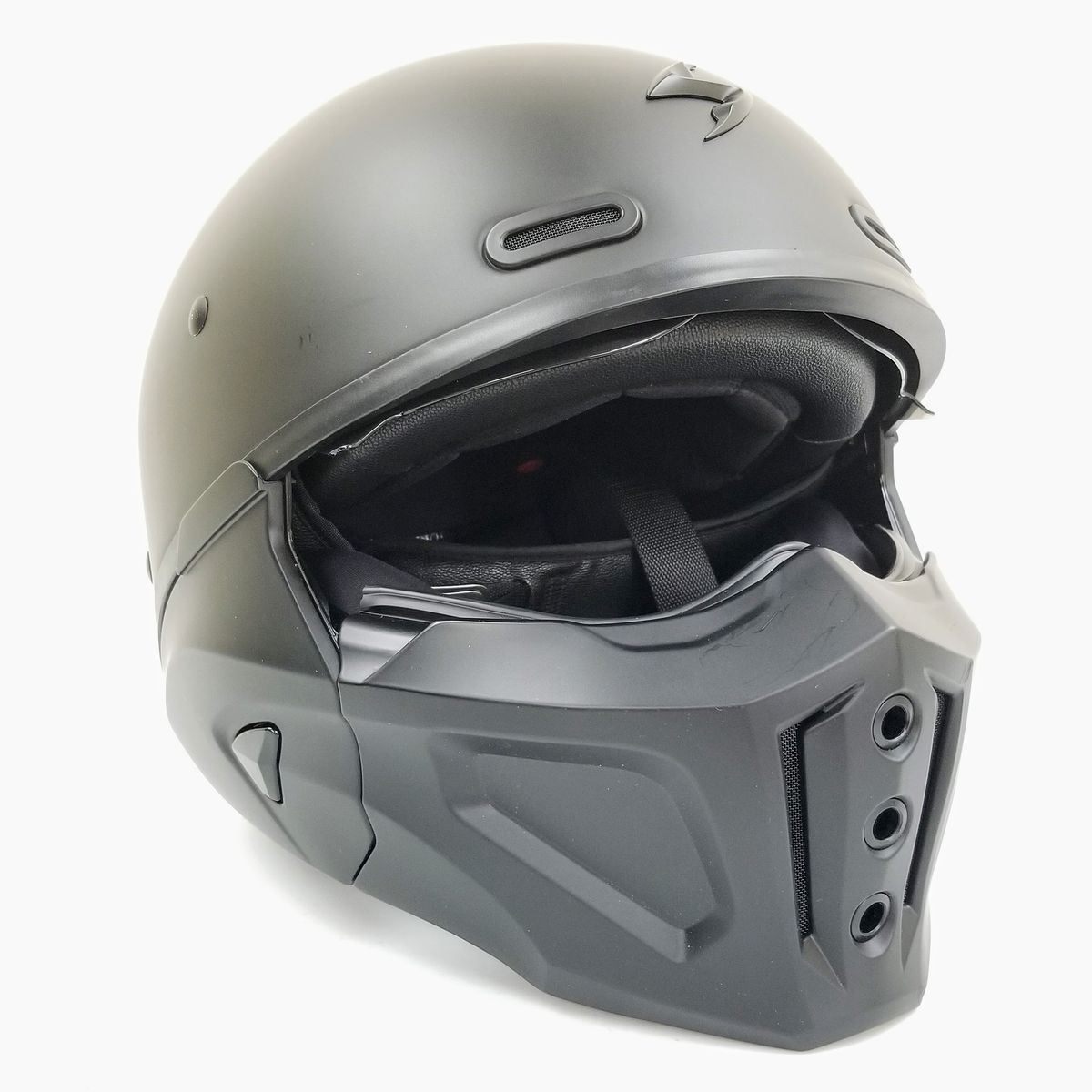 Scorpion Exo Covert X Open-Face Helmet Matte Black, Size LARGE (75-1618L-L-R2-S3)