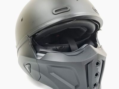 Scorpion Exo Covert X Open-Face Helmet Matte Black, Size LARGE (75-1618L-L-R2-S3)