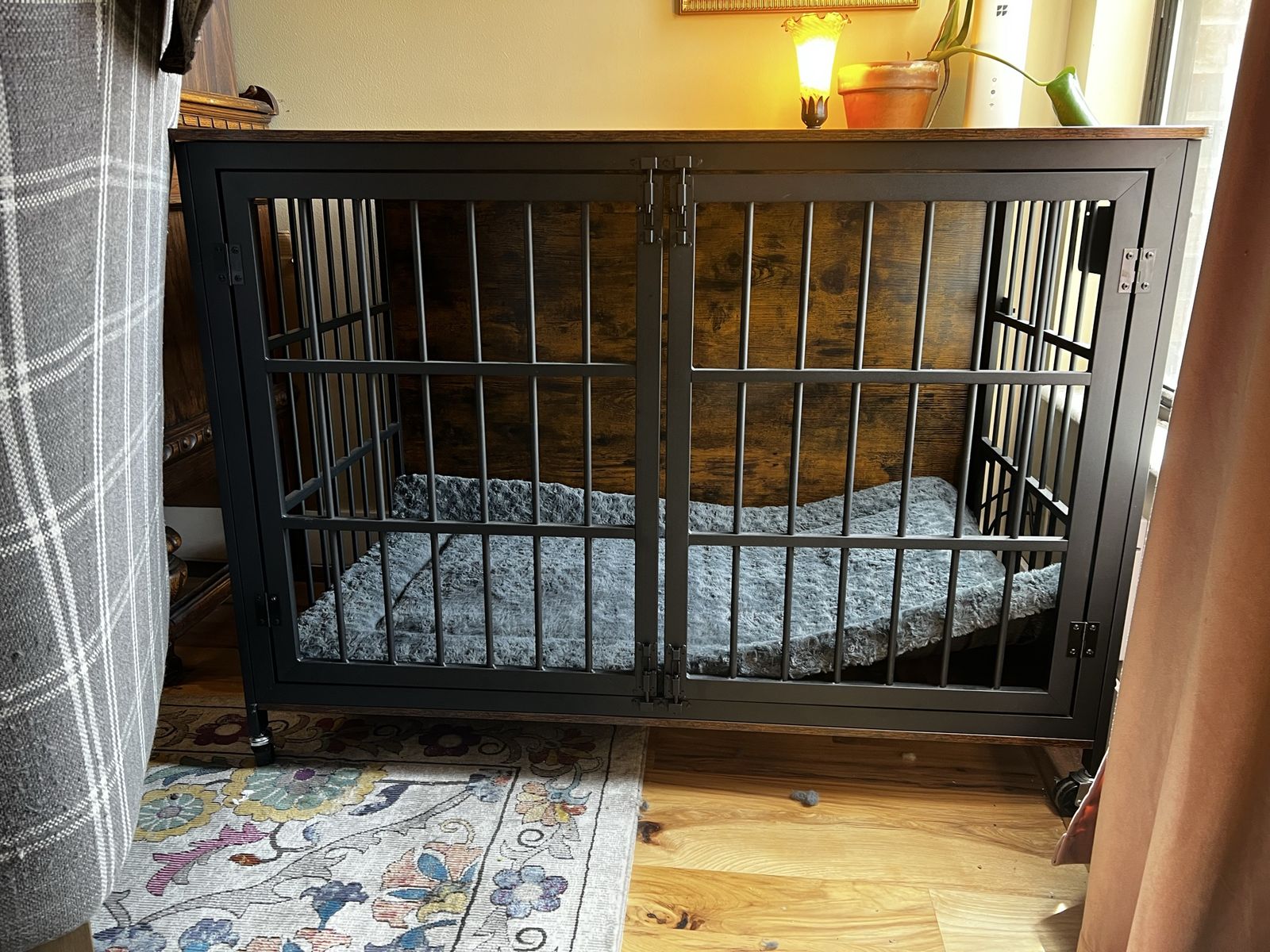 Large Furniture Dog Crate and Bed