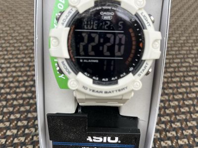 Casio Digital Watch White 100m