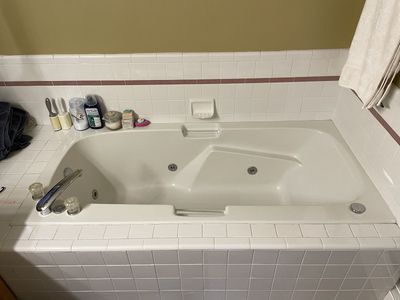 Drop-In Jetted Soaking Bathtub with Chrome Faucet