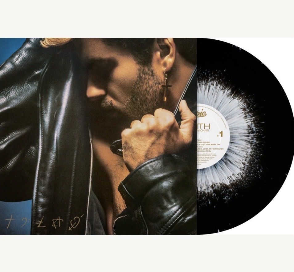 George Michael-Faith-Black w/ White Splatter Vinyl
