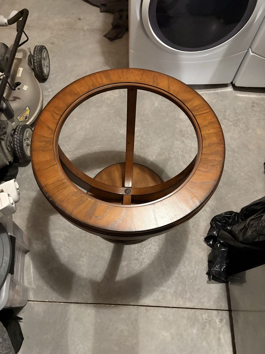 End Tables Wood/Glass