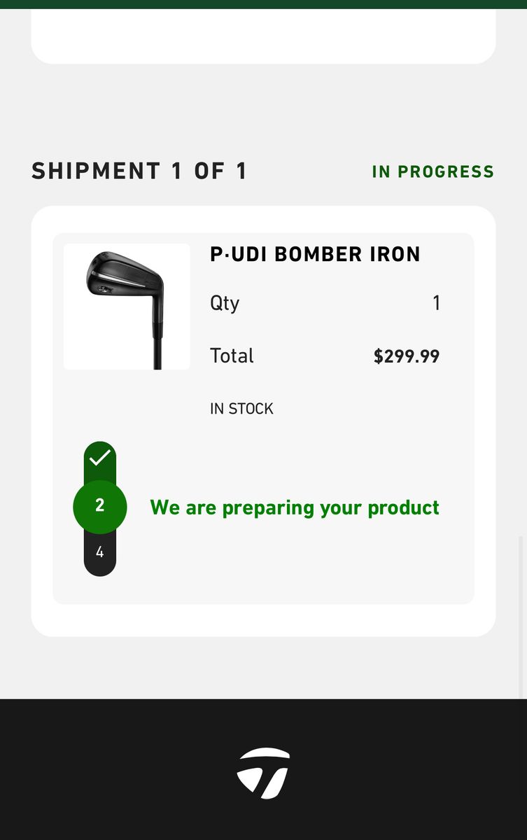 TaylorMade P-UDI Bomber Iron