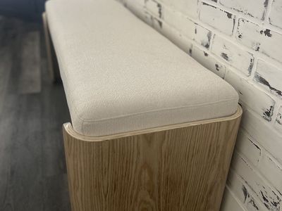 New White Modern Bench