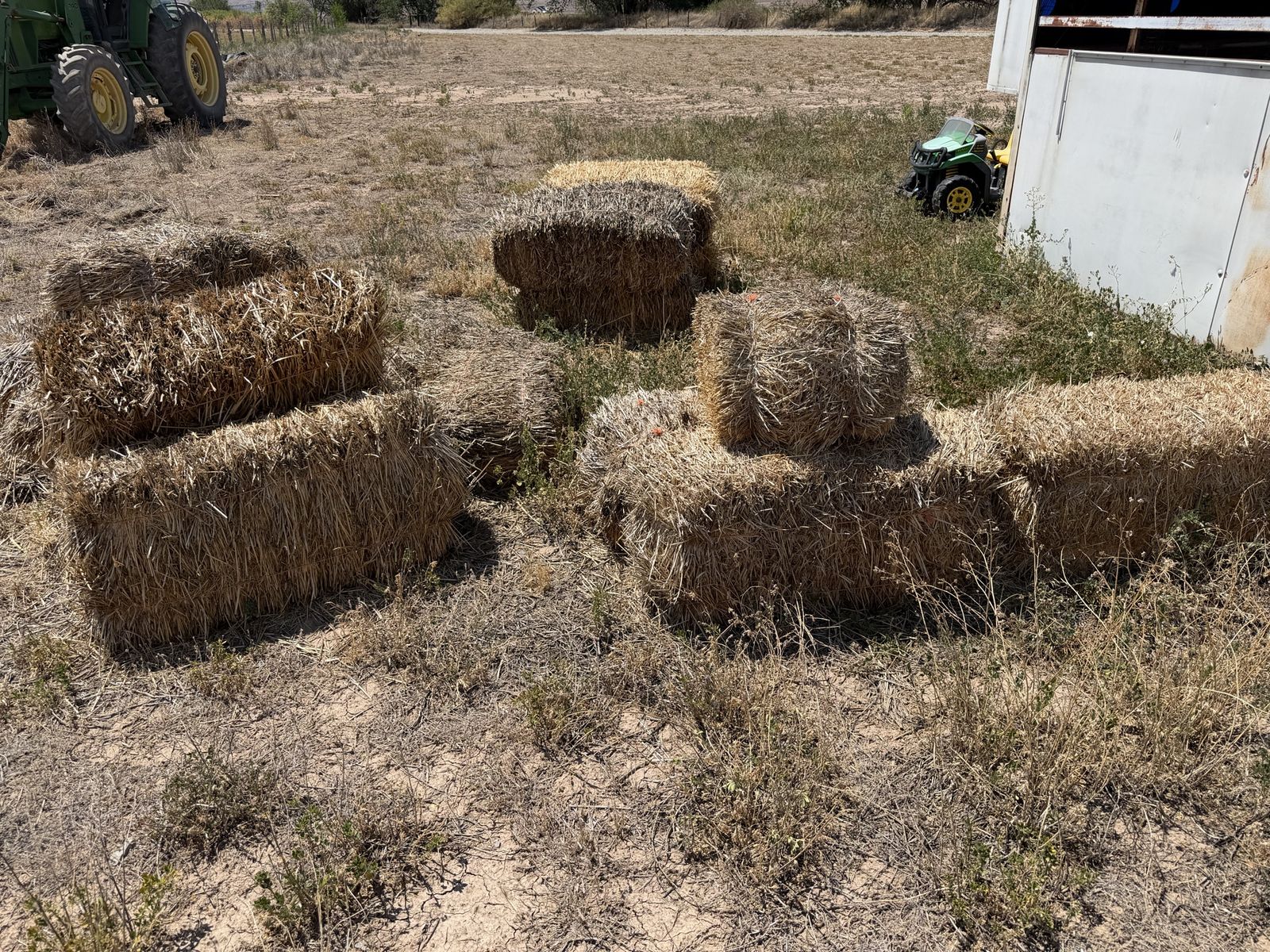 Old straw bales