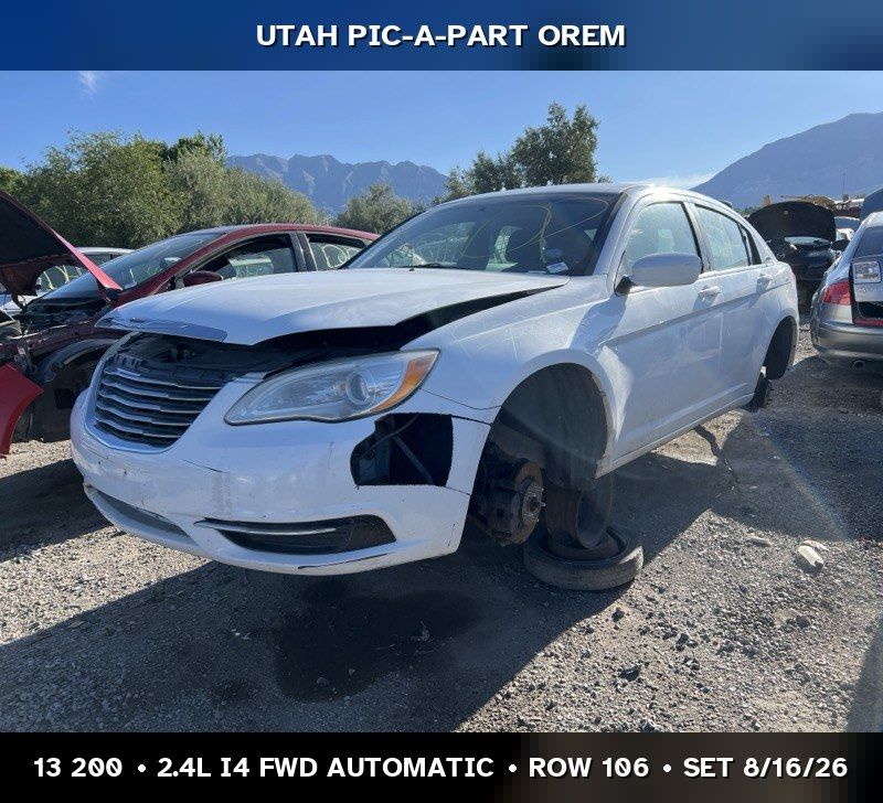 Just In! 2013 Chrysler 200 Parts - UTPAP Orem