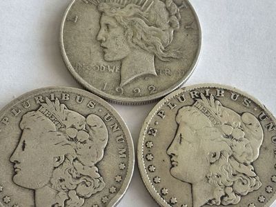 3 morgan and peace 1891, 1901, 1922