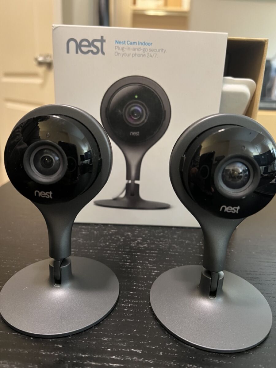 Google Nest Cam Indoor (1st Gen) – 1080p - Nest App - Qty 2 Available