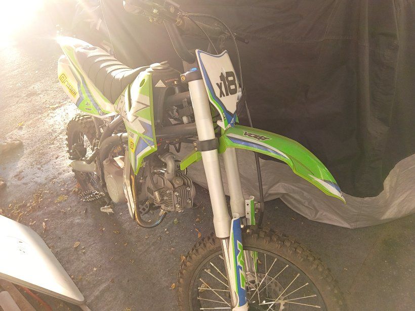 Green & White Dirt Bike X18