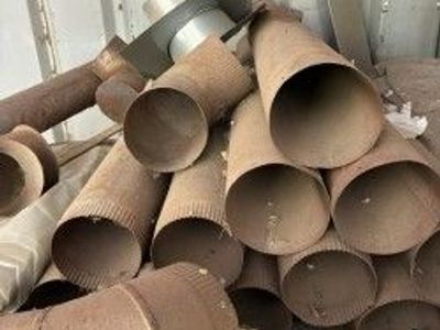 6" stove pipe, heavy wall, 90s, "T"s, caps,