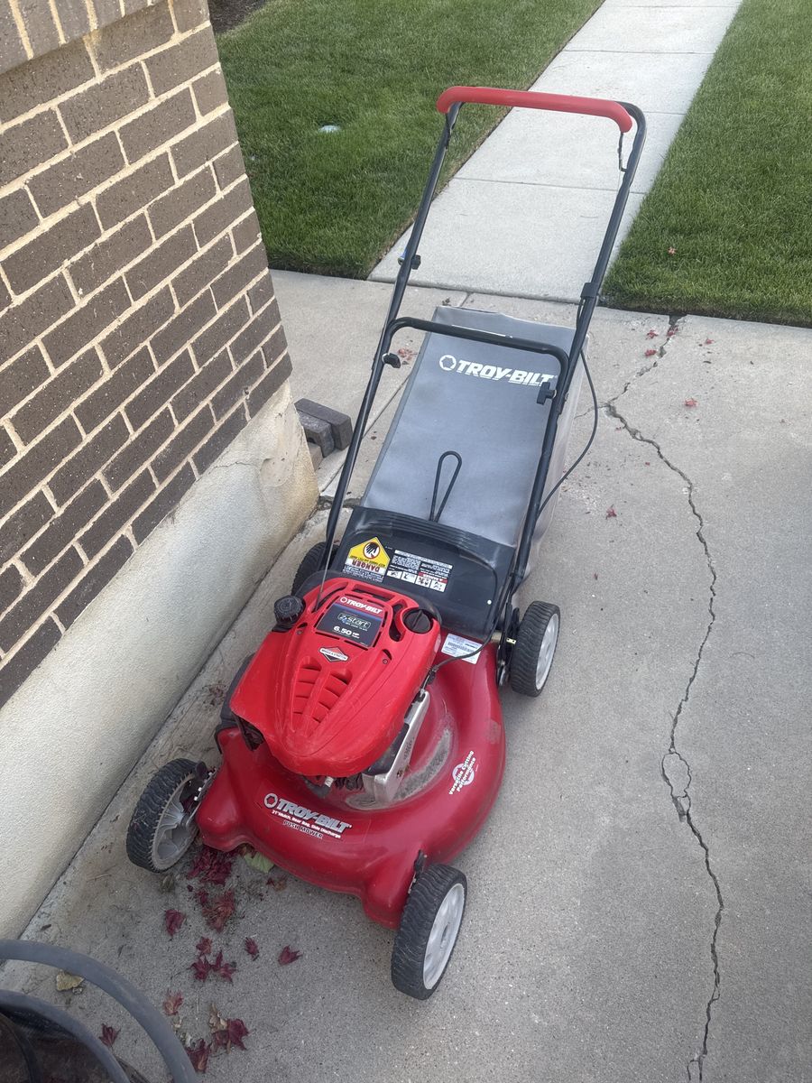 Troy built lawn mower