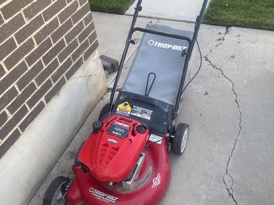 Troy built lawn mower