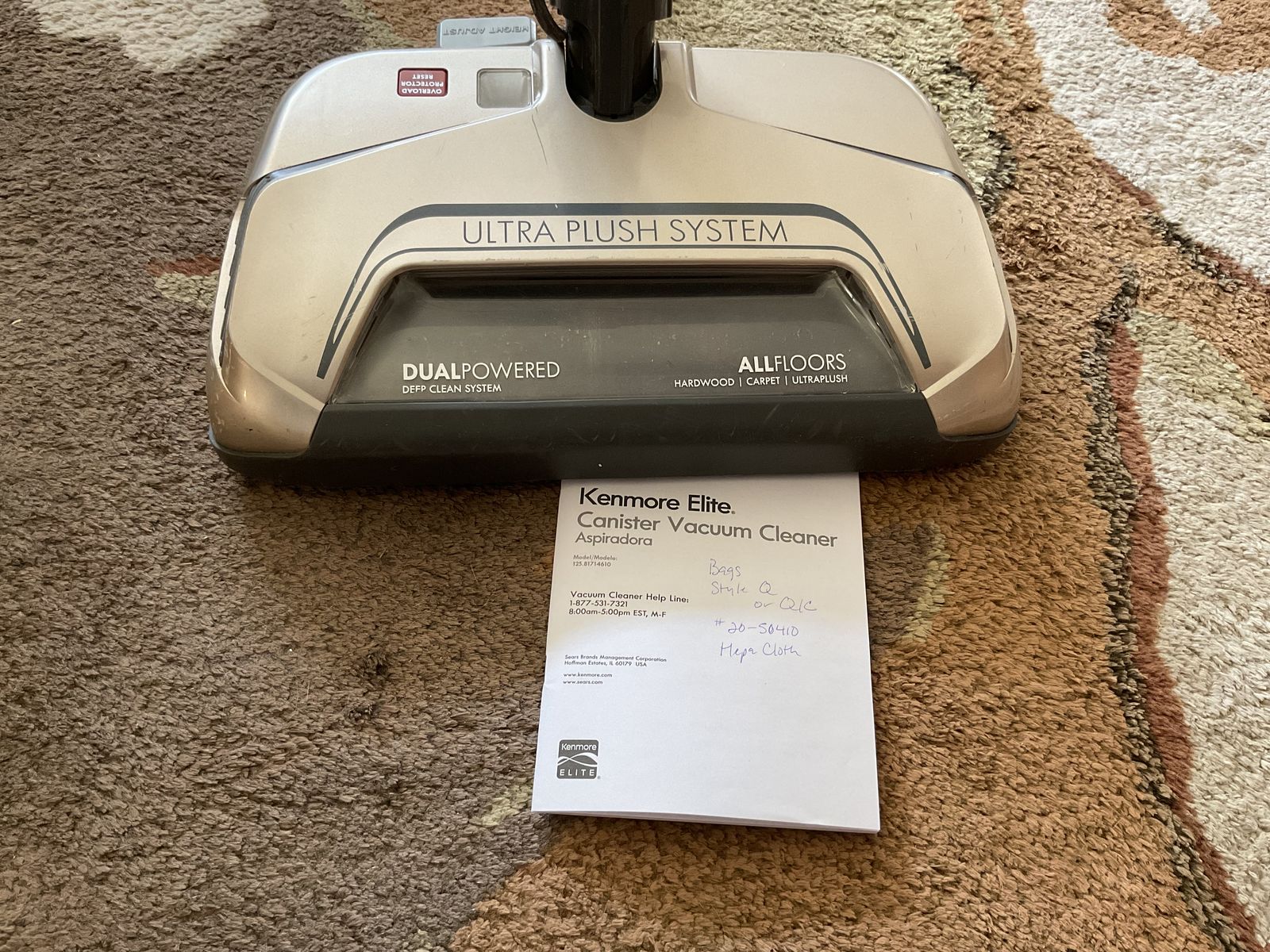 Used Kenmore Elite Canister Vacuum
