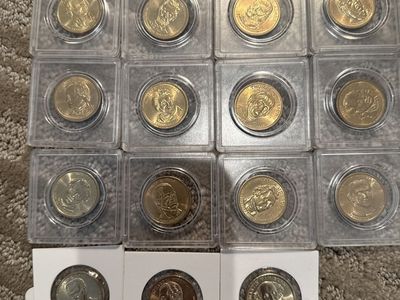 15 Presidential Dollar Coins Uncirculated