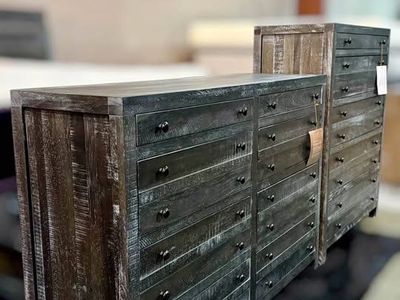 SOLID WOOD 8-DRAWER DRESSER – MODERN RUSTIC AND HIGH END LOOK