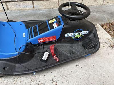 Razor Crazy Cart shift Blue/Black Electric Drifting Go-Kart Charger Included