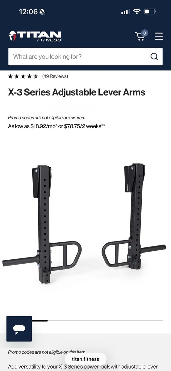 Titan Fitness Lever Arms