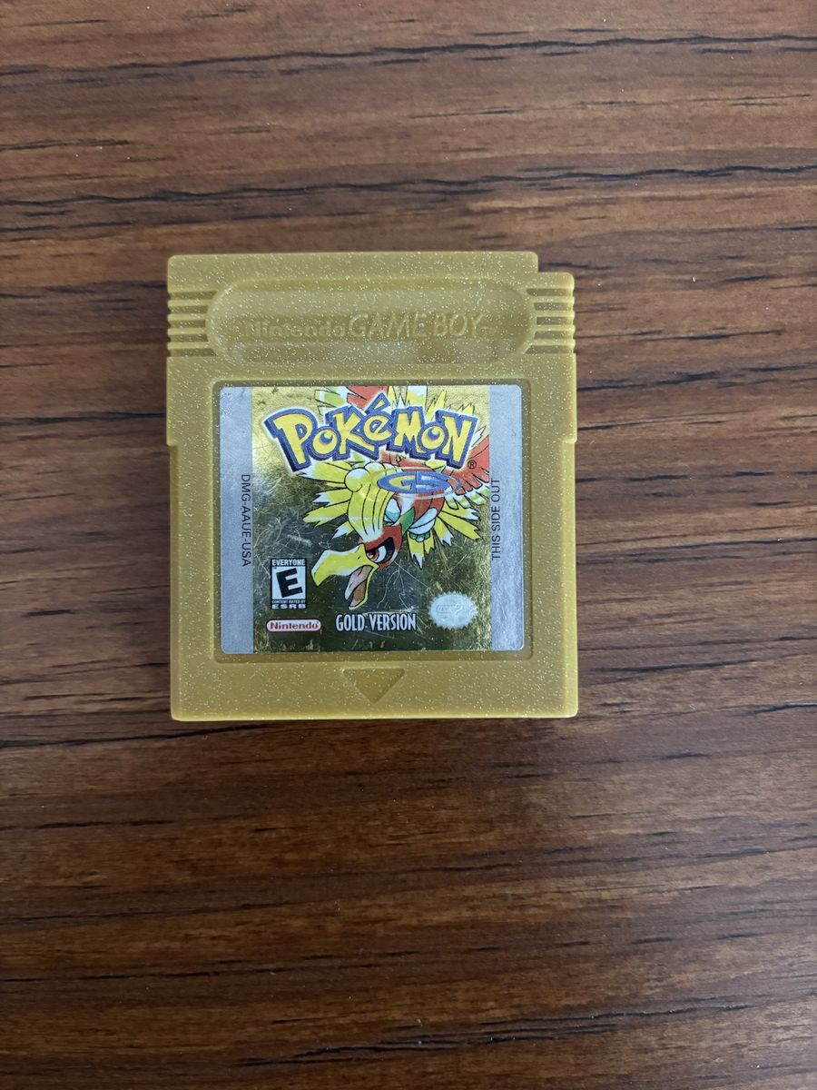 Nintendo Game Boy Color Pokemon Gold Version - Authentic Retro Video Game Cartridge