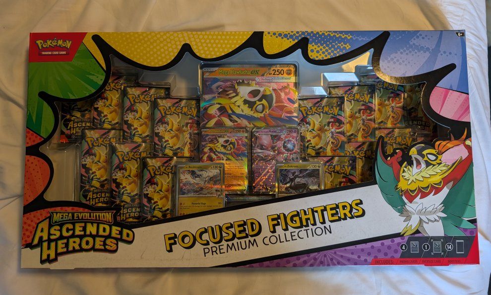 Pokemon TCG Mega Evolution Ascended Heroes Focused Fighters Premium Collection Box