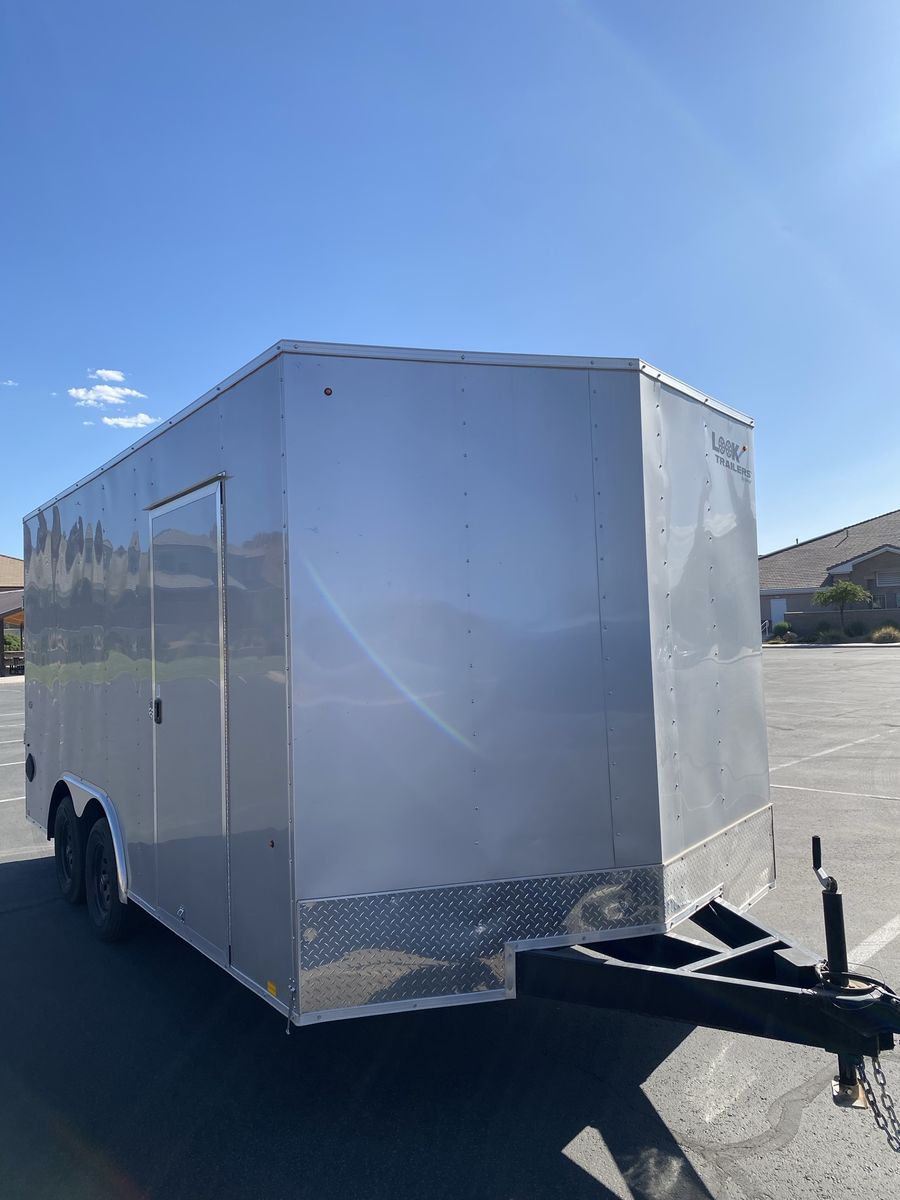 2025 Look ST DLX 8.5x16 Tandem Axle Enclosed Trailer – Like New