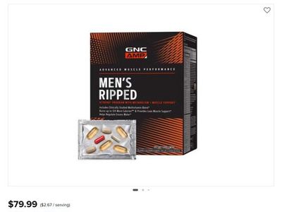 GNC Men's Ripped Vitapak® Supplements