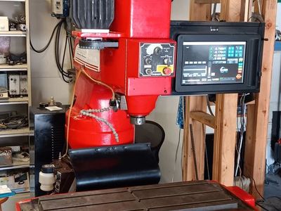 Restored Vintage Bridgeport Boss CNC Milling Machine with brand new control, drives motors, wiring