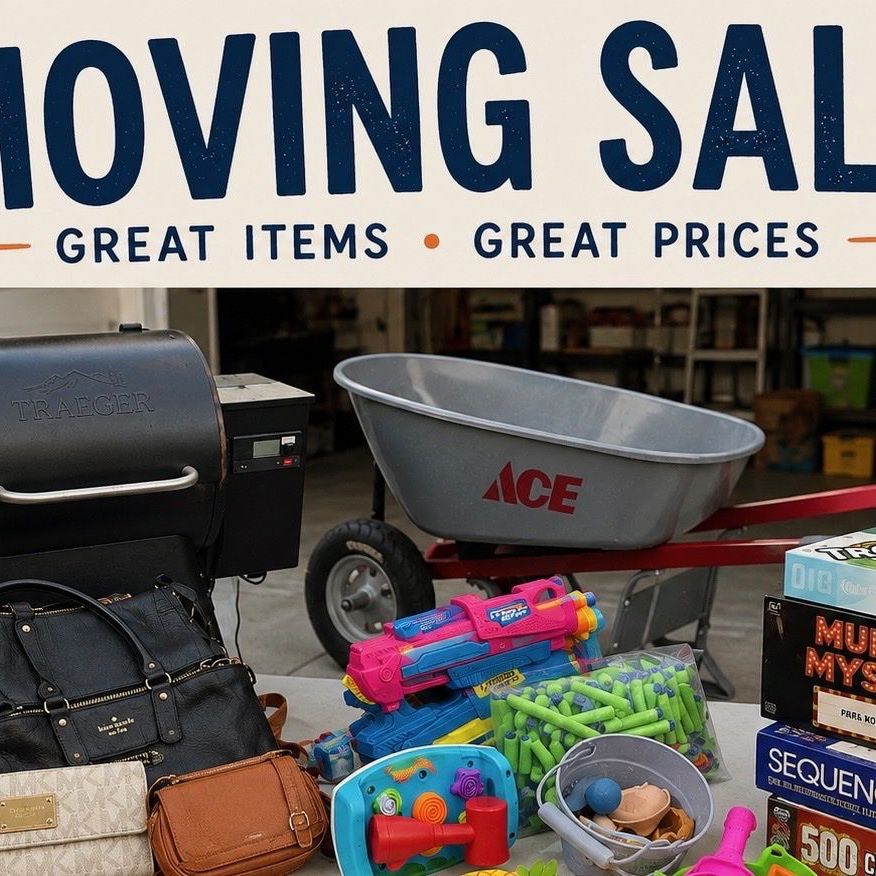 Moving Sale/ Garage sale Friday and Saturday  8/21-22 - everything must go 