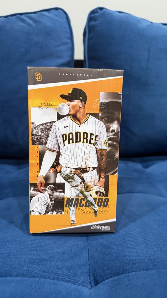 San Diego Padres Manny Machado #13 MLB Bubble Gum Stadium SGA Bobblehead with Box
