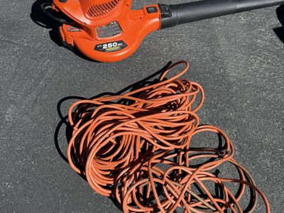 Black & Decker Electric Leaf Blower + 100 ft Cord