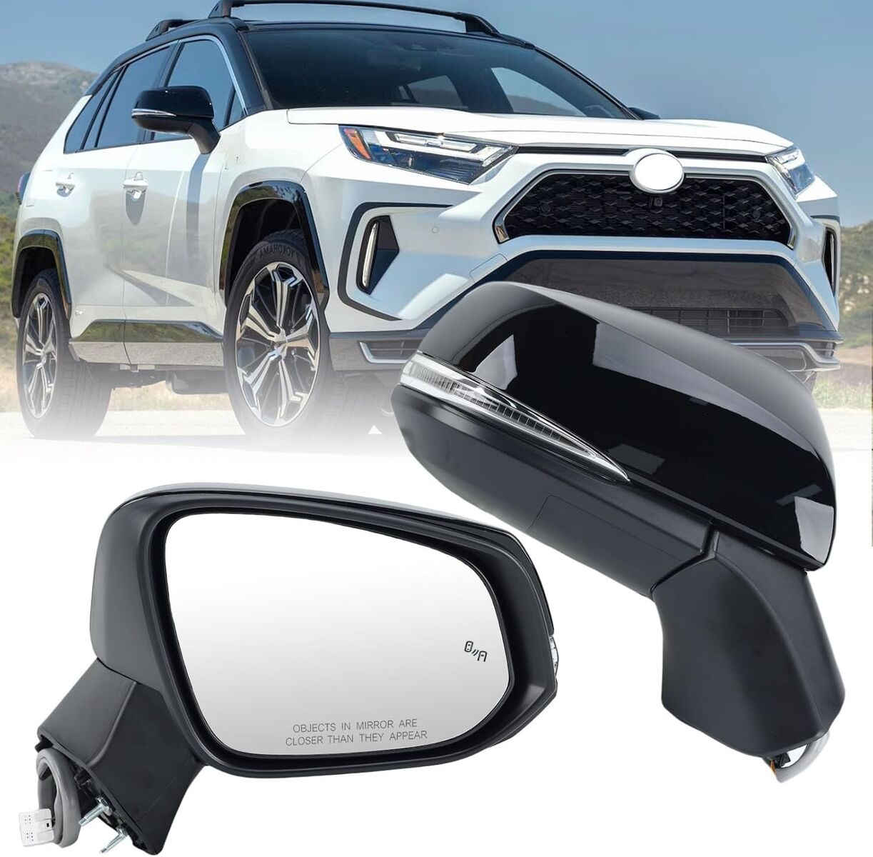 2019-2024 Toyota Rav4 Passenger/Right Side Mirror Power Heated