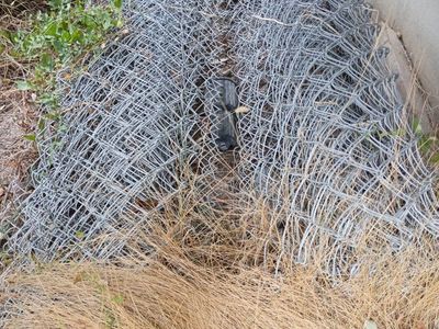Used Chain Link Fence Rolls - Galvanized Steel Fencing for Home & Garden Projects