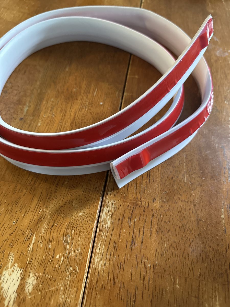 Red Adhesive Backed Trim Molding Strip