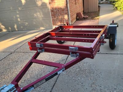 kayak with motor and trailer