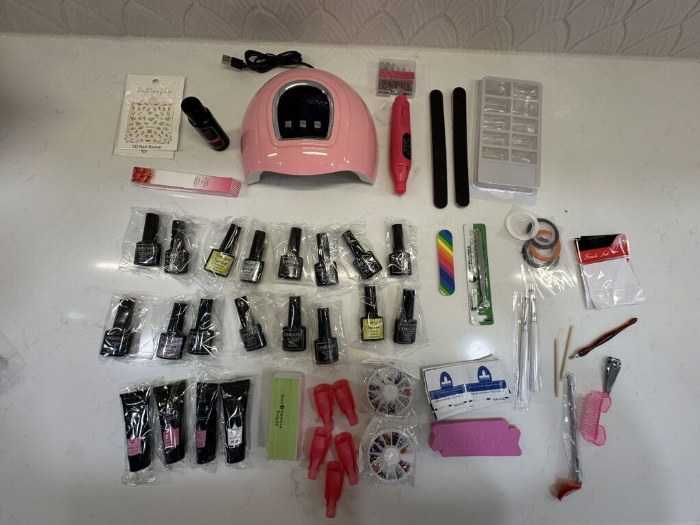 Gel Nail Polish Kit UV Light and Drill (New)