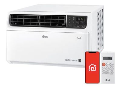 LG 14,000 BTU DUAL Inverter Smart Window Air Conditioner, 115V, Cools 800 Sq. Ft
