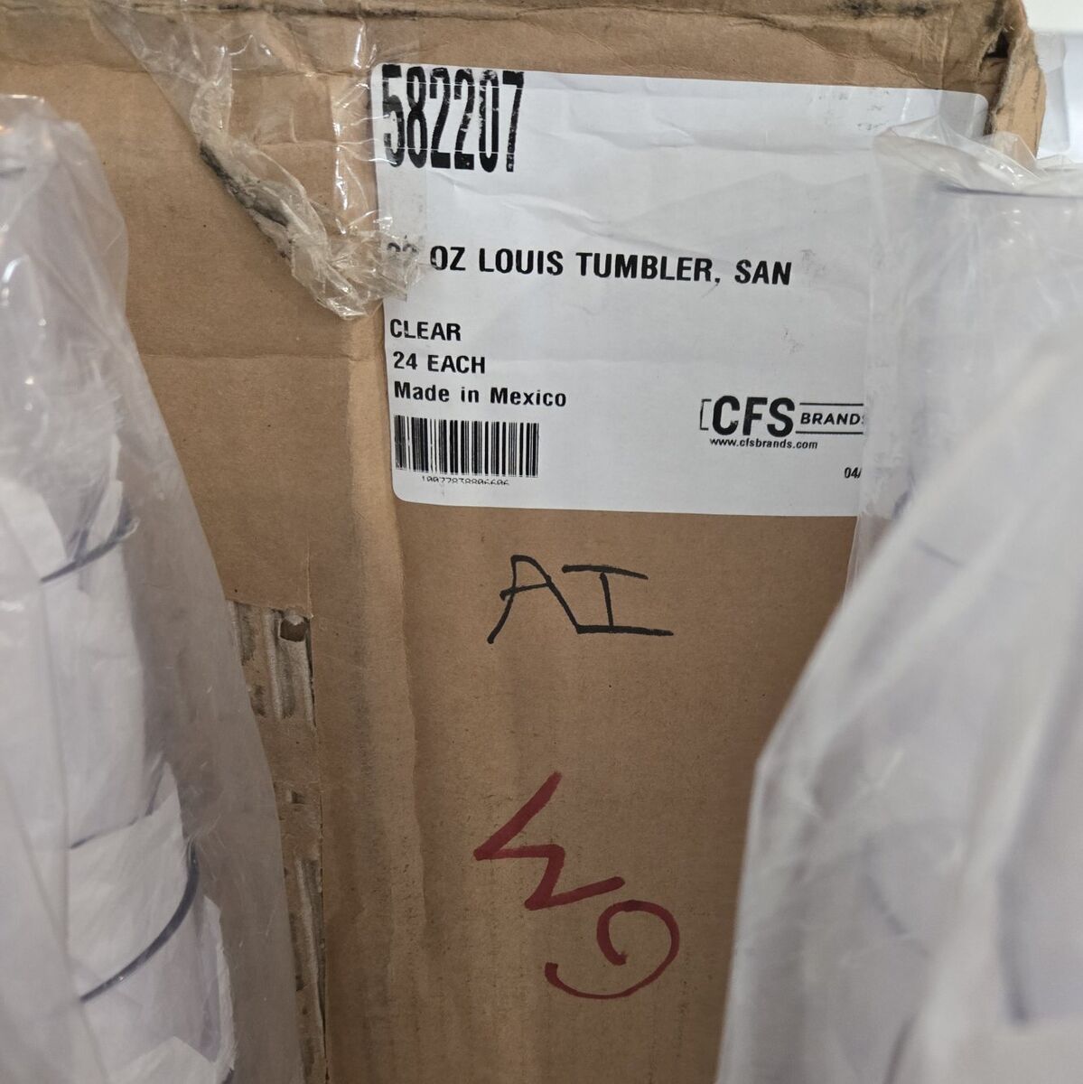 Box of 22 oz Louis Tumblers