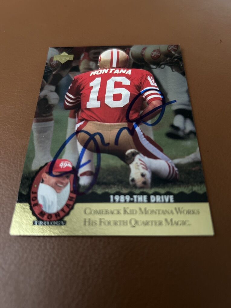 Joe Montana Autograph San Fransico 49ers Signed