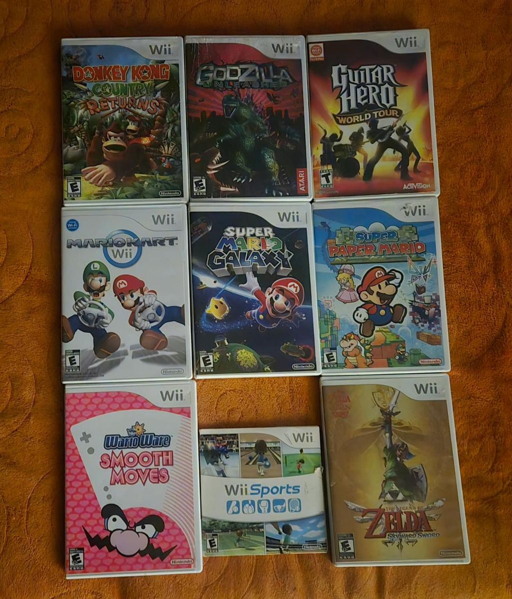 Nintendo Wii game bundle including Mario Kart! trades considered!