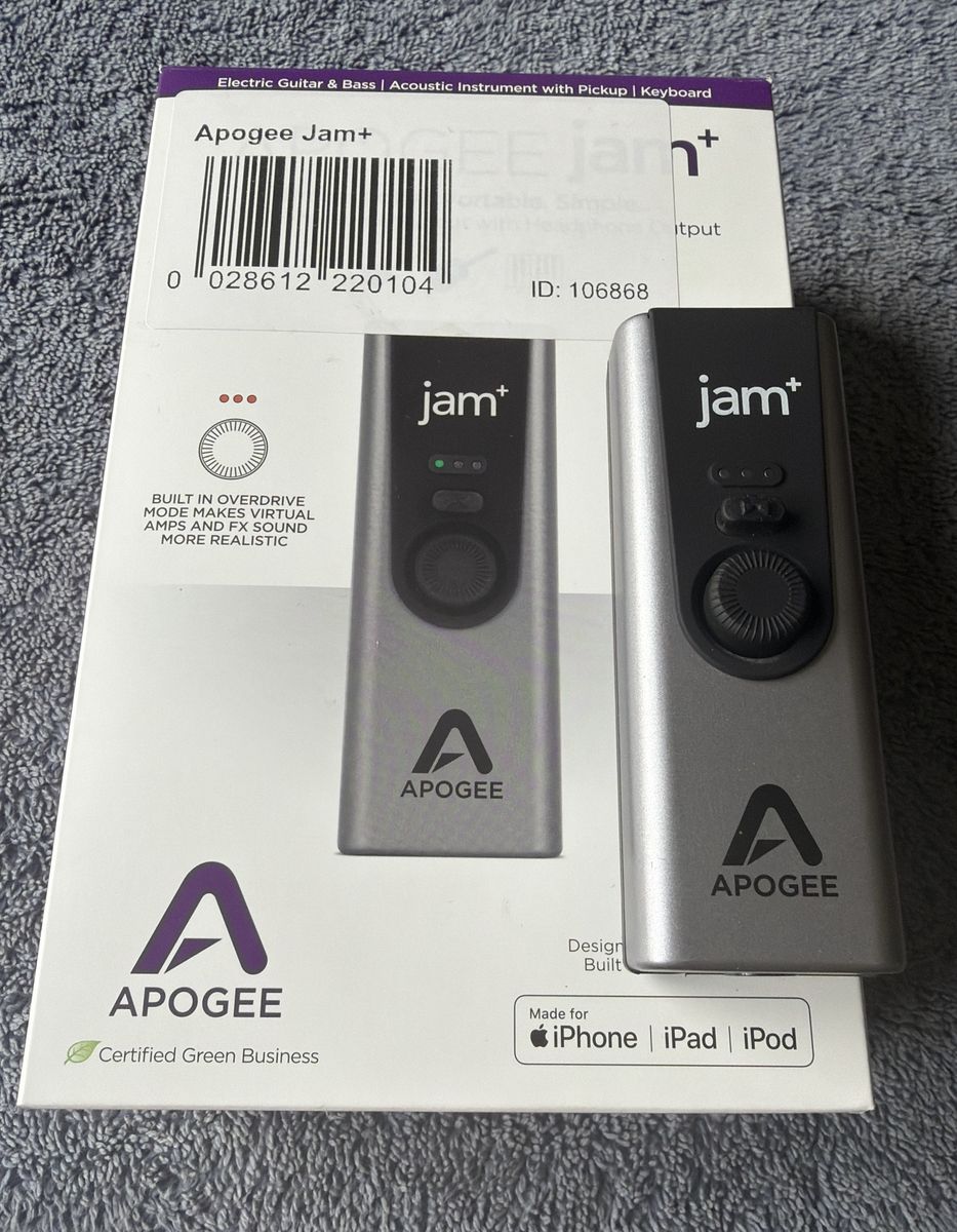 Apogee Jam+ USB / Lightning Instrument Interface – Excellent Condition in Original Box