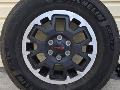 Set of 5 TRD Off Road Wheels and Michelin Tires